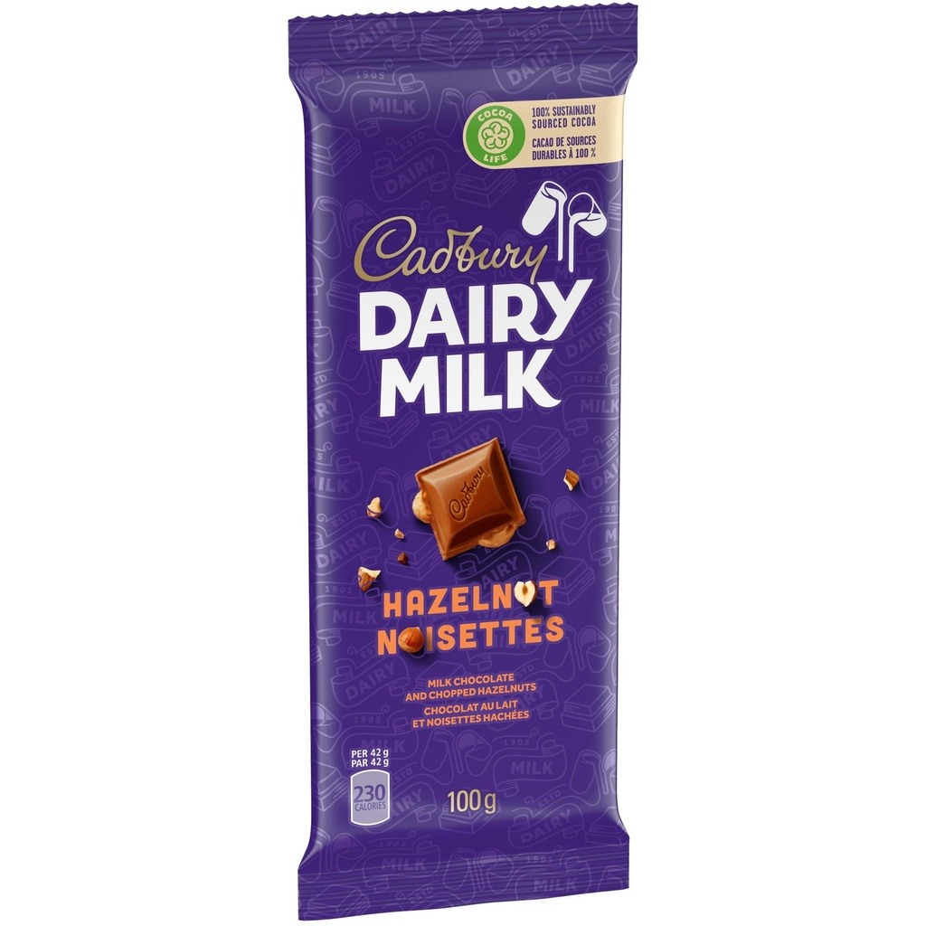 CADBURY DAIRY MILK HAZELNUT 100G