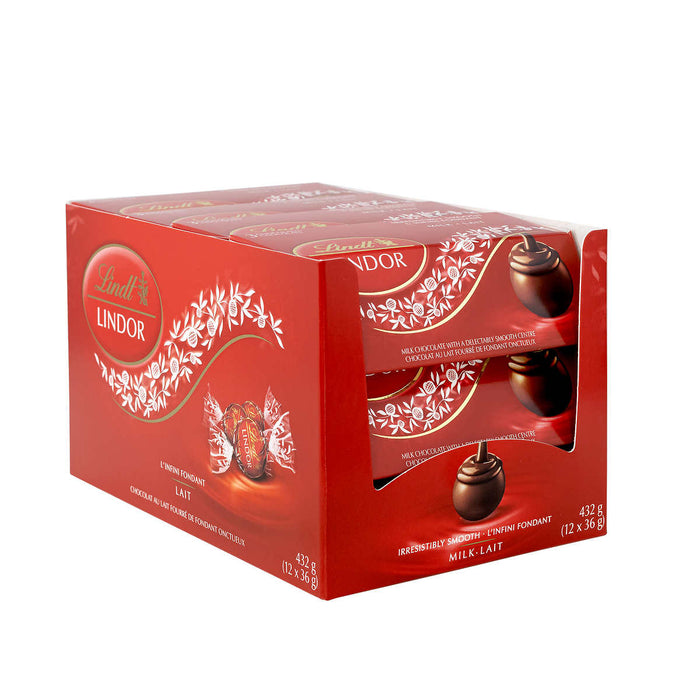 LINDT LINDOR MILK CHOCOLATE  36G /12CT