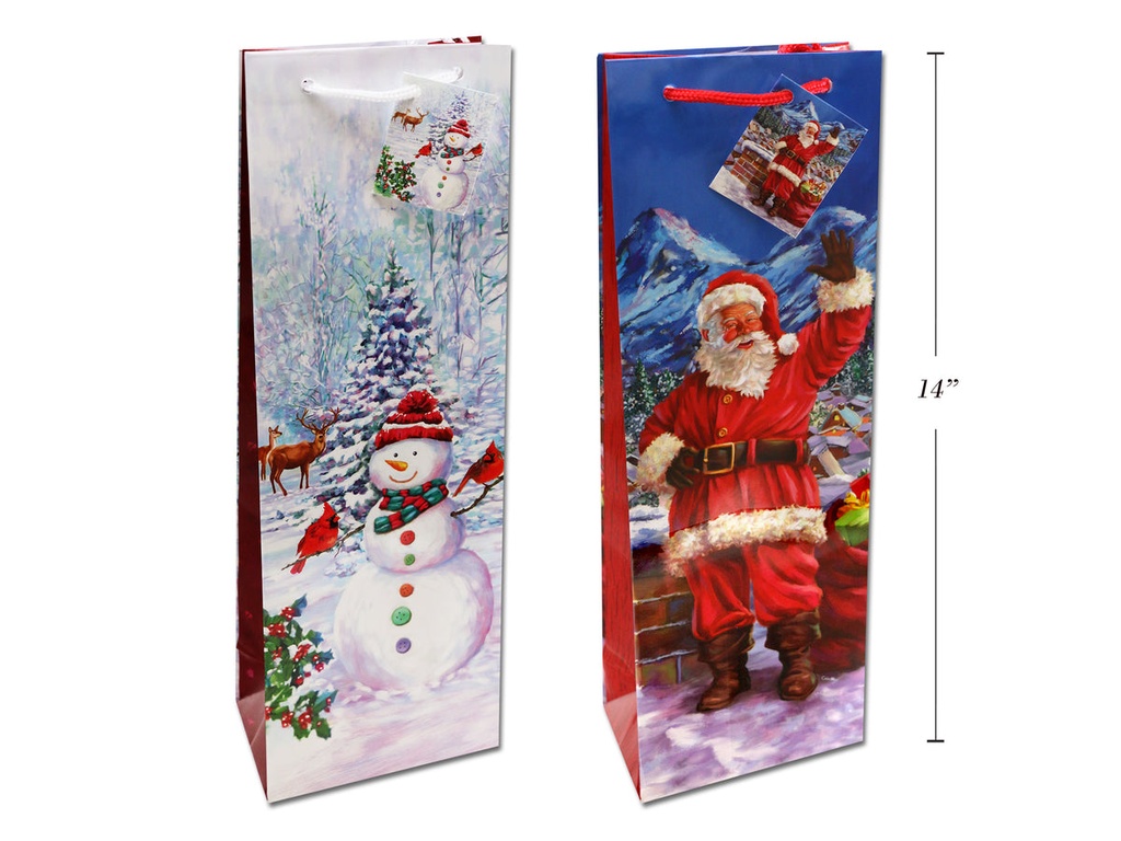 X-MAS BOTTLE GIFT BAG  