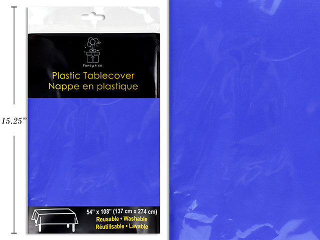 TABLE COVER PLASTIC NAVY BLUE