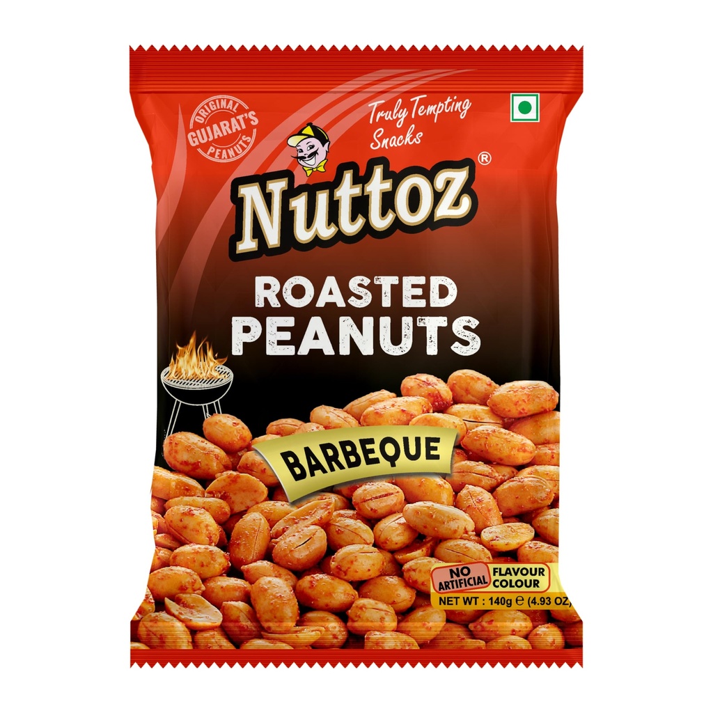 NUTTOZ ROASTED PEANUT BBQ /140G  