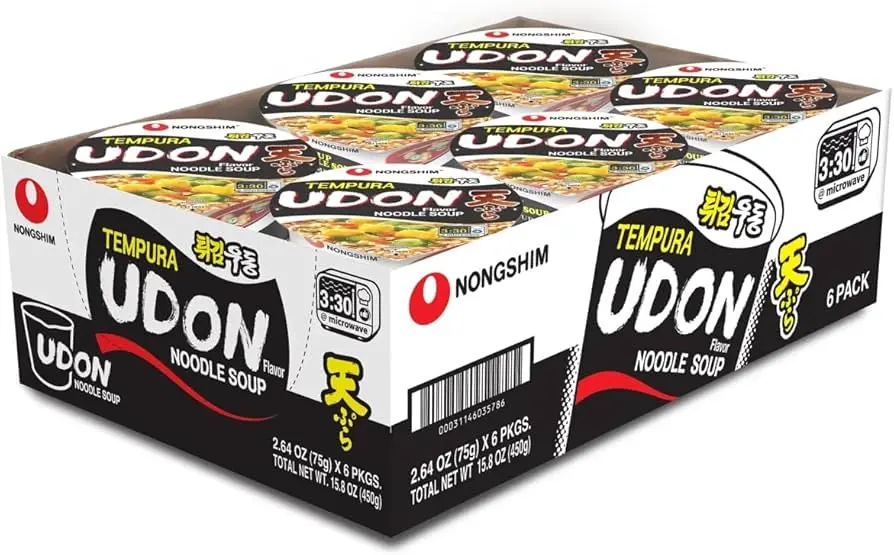 NONGSHIM TEMPURA UDON BOWL(75G-6PK)
