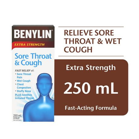 BENYLIN EX ST SORE THROAT & COUGH 100ML 