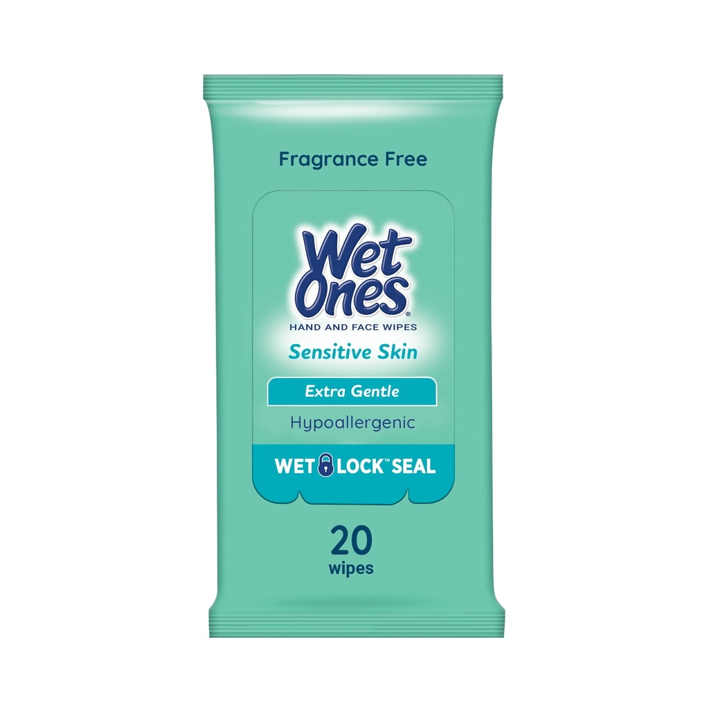 WET ONES SENSITIVE SKIN HYPO. 20CT