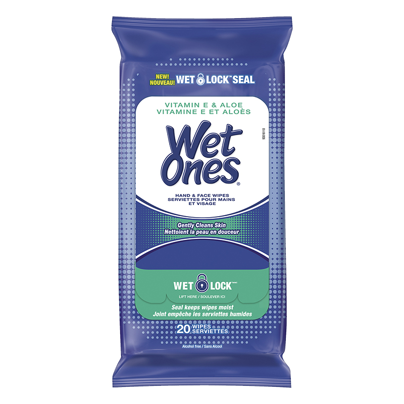 WET ONES VITAMIN E/ALOE 20CT