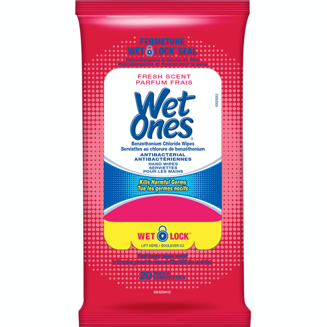 WET ONES ANTIBACT. FRESH SCENT 20CT