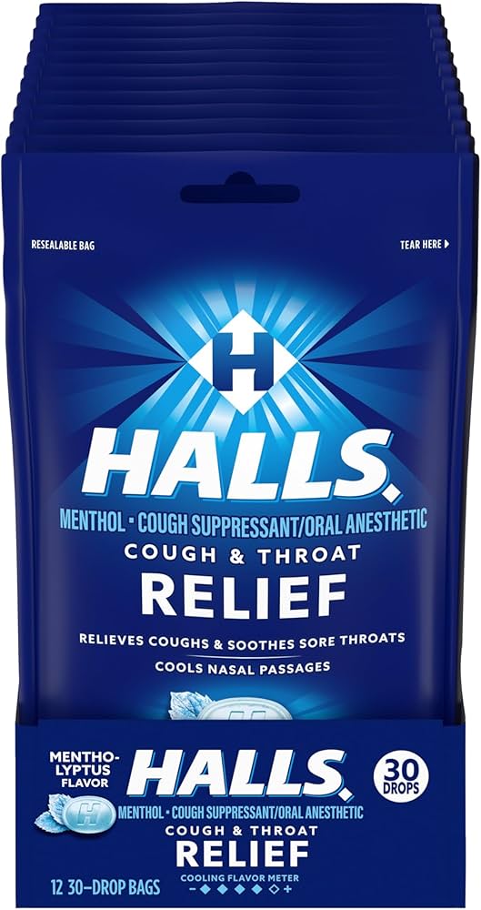 HALLS MENTHOL COUGH RELIVER 30PK