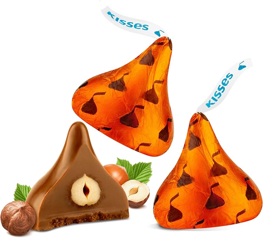 KISSES CHOCO CANDY WITH HAZELNUTS 366CT 