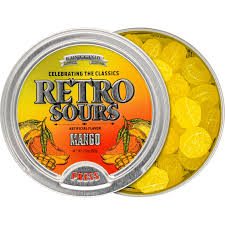 ICONIC RETRO SOURS MANGO 8TINS 