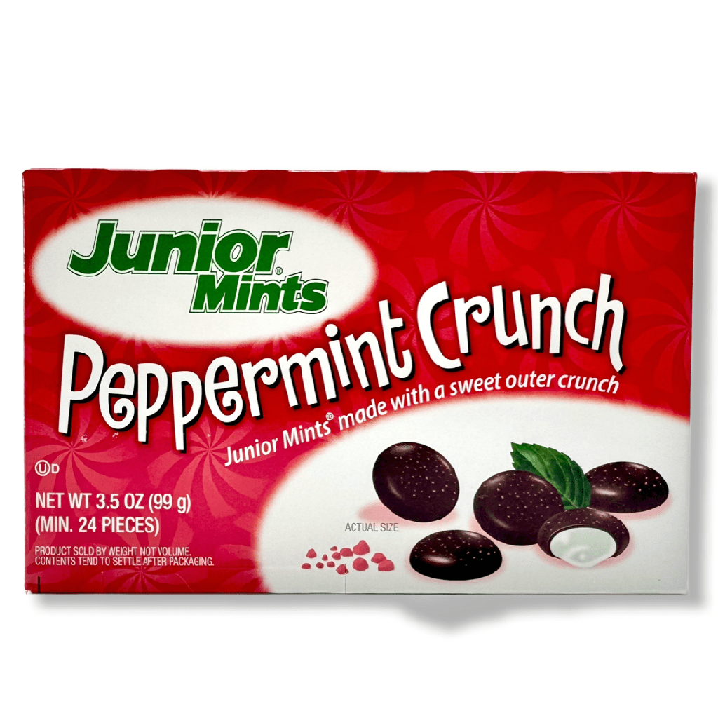 JUNIOR MINTS PEPPERMINT CRUNCH THEAT. BOX 99G