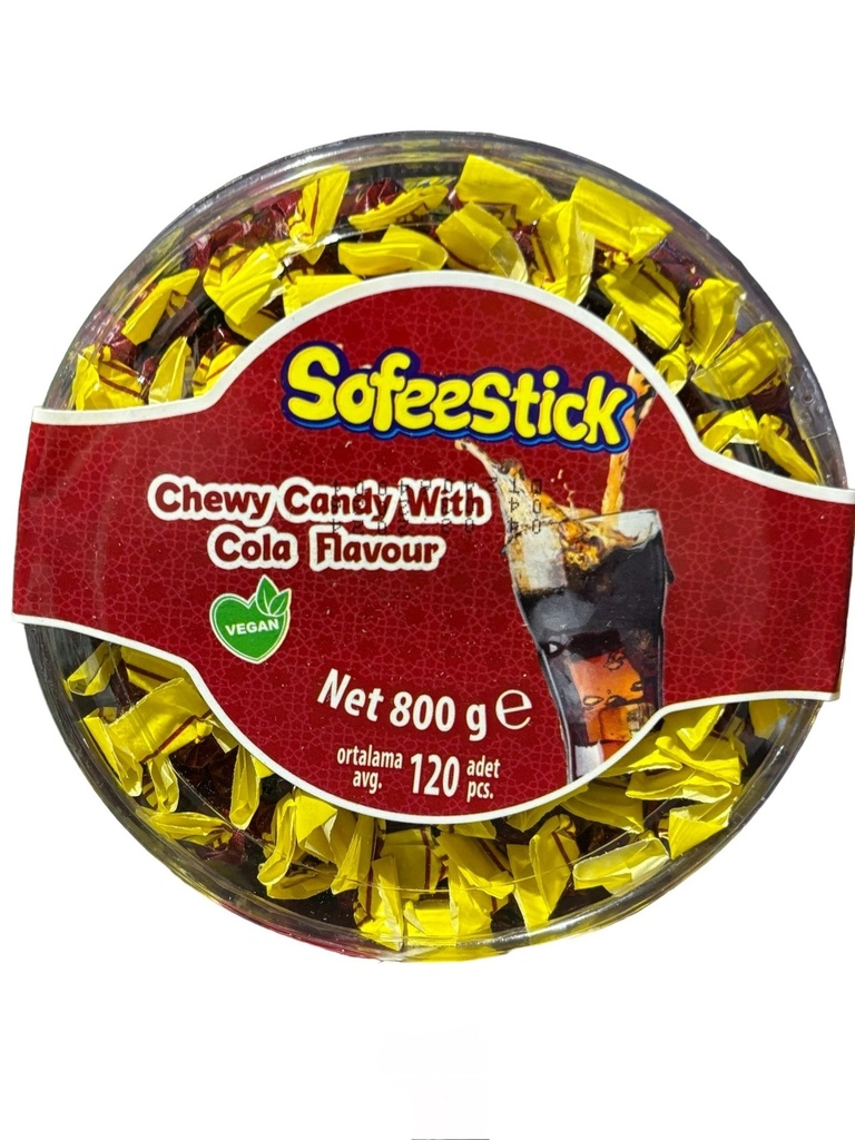 SOFEESTICK CHEWY CANDY RASPBERRY 800G/120CT