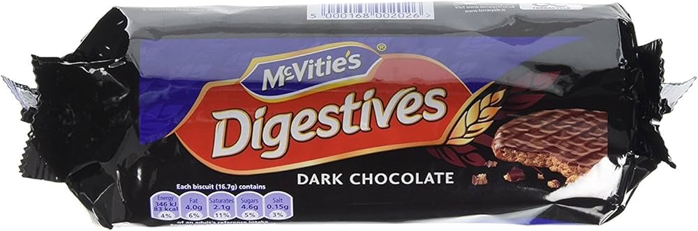 MCVITIE'S DIGESTIVES DARK CHOCO BISCUITS 300G
