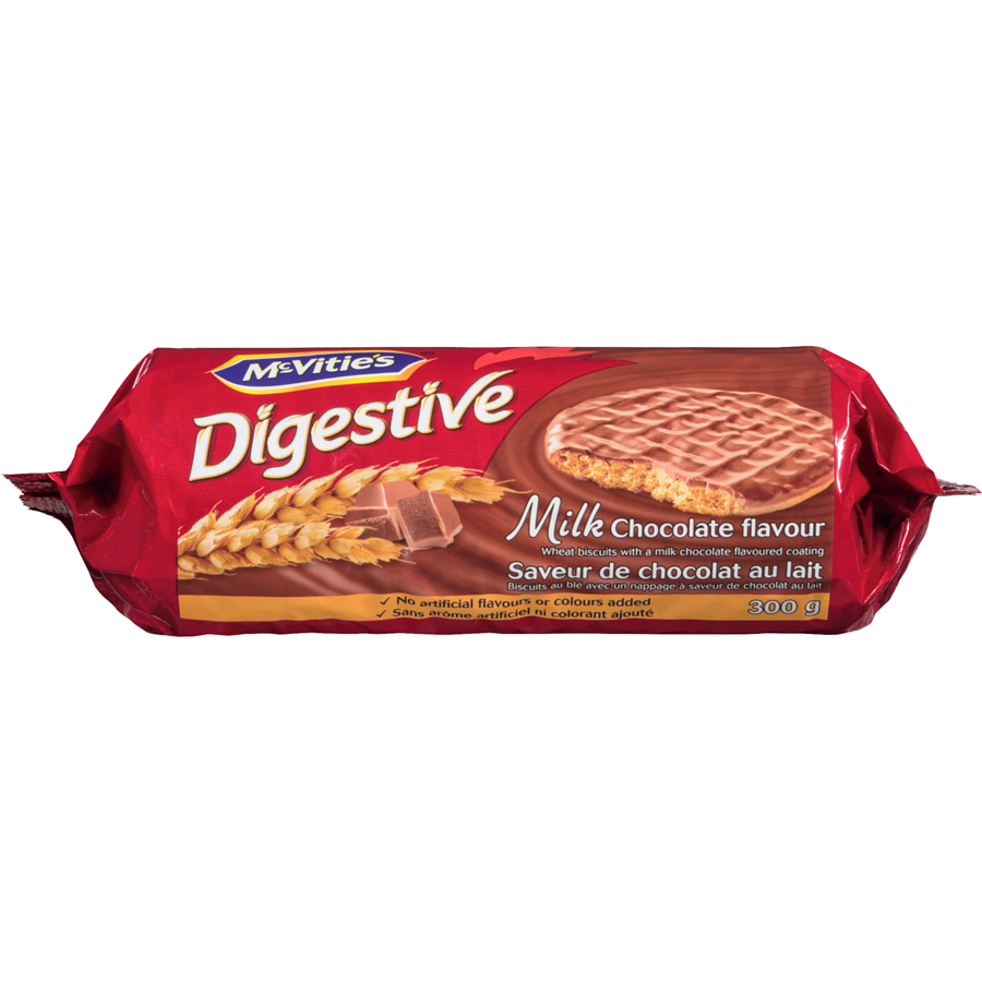 MCVITIE'S DIGESTIVES MILK CHOCO BISCUITS 300G