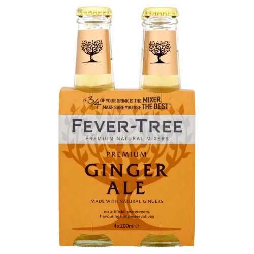FEVER TREE GINGER ALE TONIC 200ML/4CT 