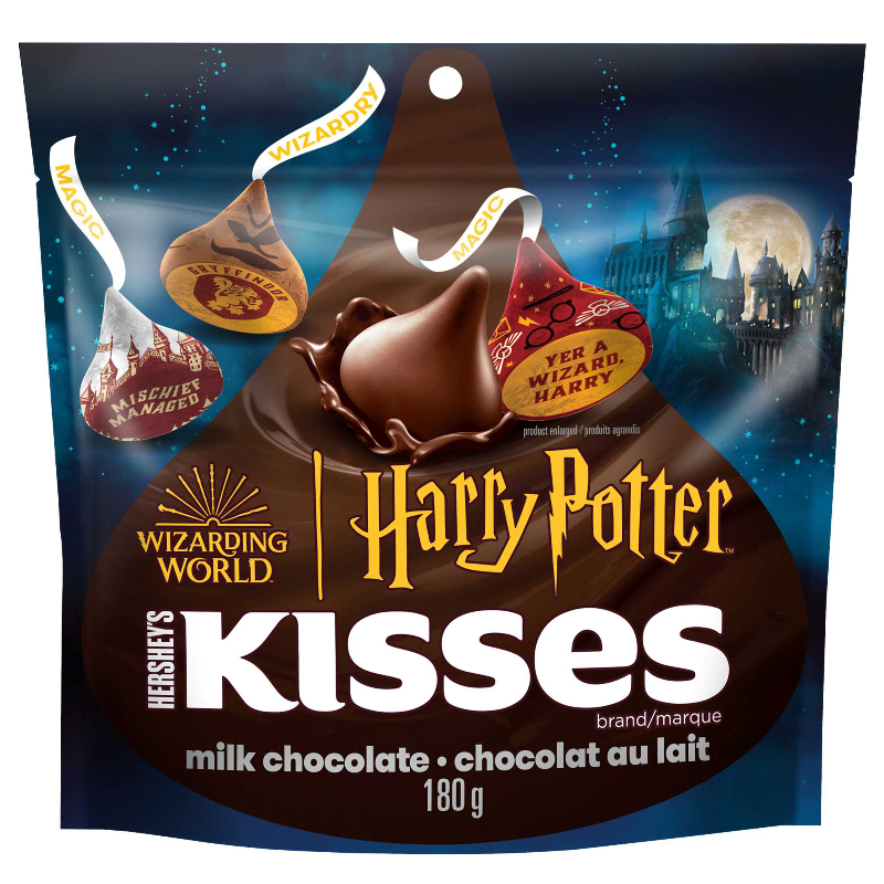 HERSHEYS KISSES HARRY POTTER MILK CHOC 180G