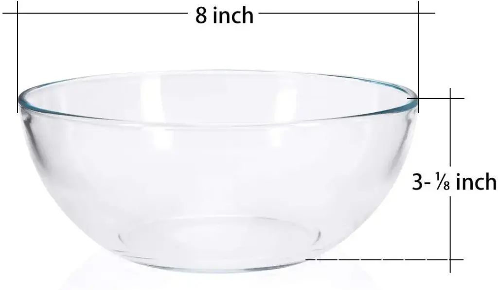 GLASS BOWL 8"