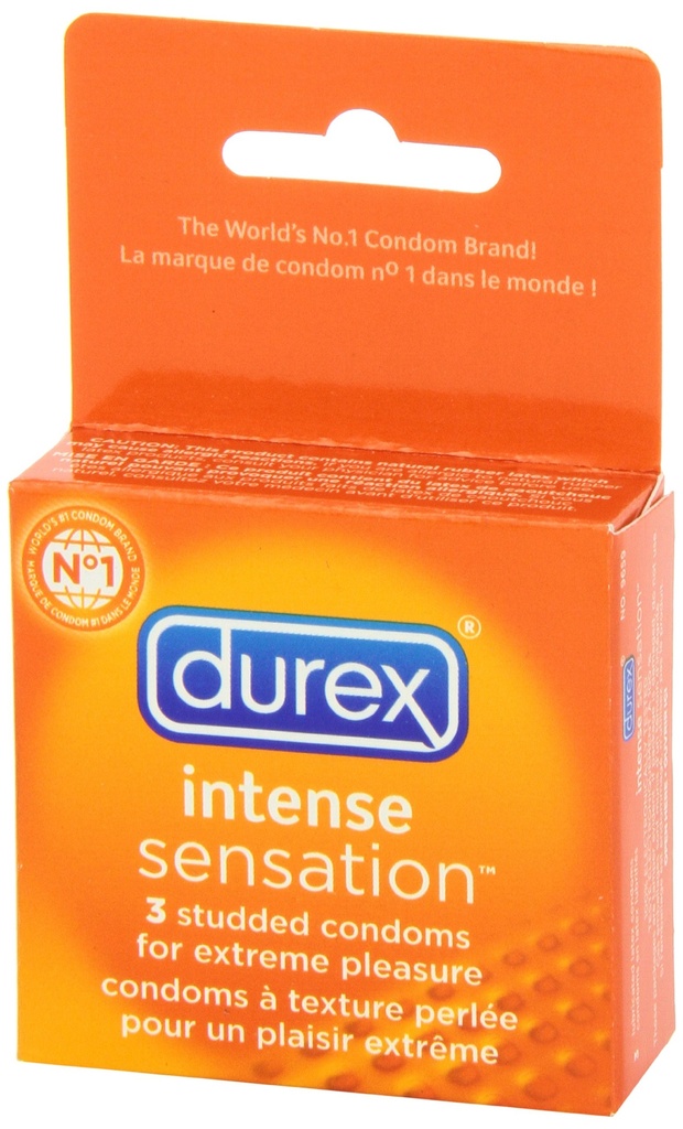 DUREX INTENSE SENSATION LUBRICATED/ 3PK 
