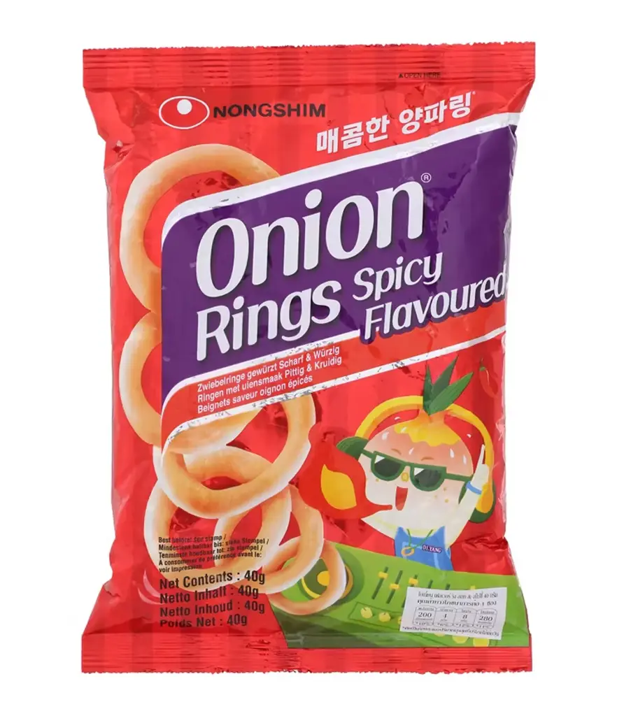 NONGSHIM ONION RINGS SPICY FLV /40G 