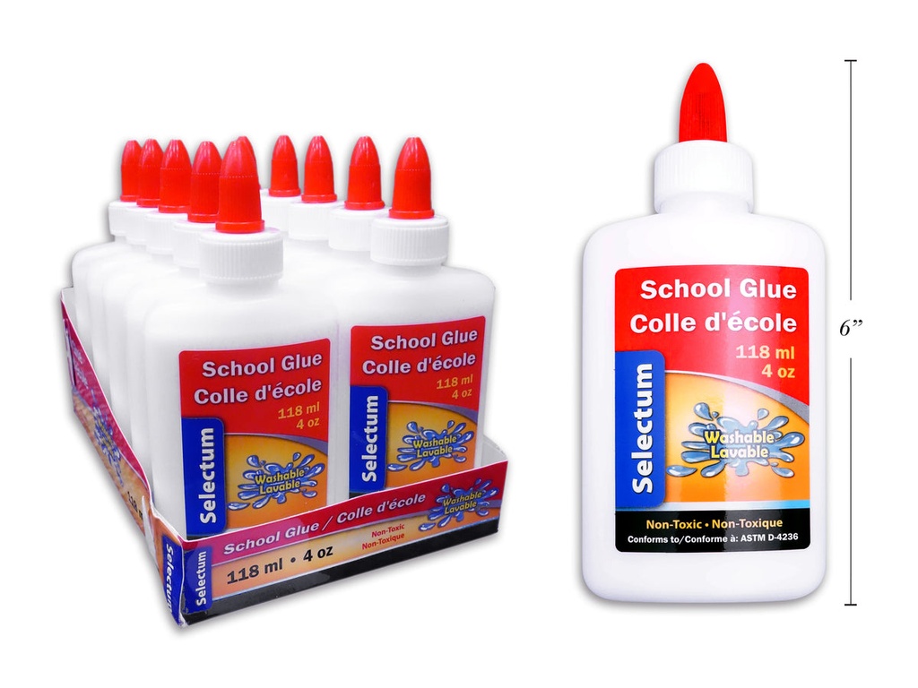 WHITE SCHOOL GLUE 118ML