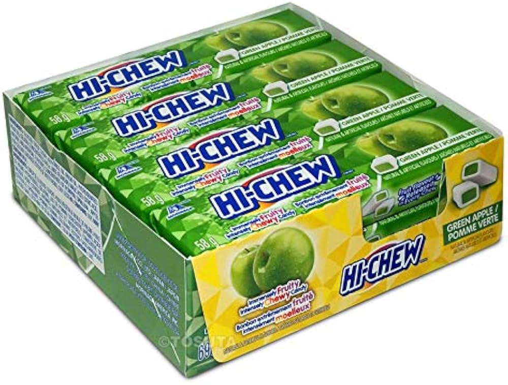 HI-CHEW STICK GREEN APPLE 12CT /58G