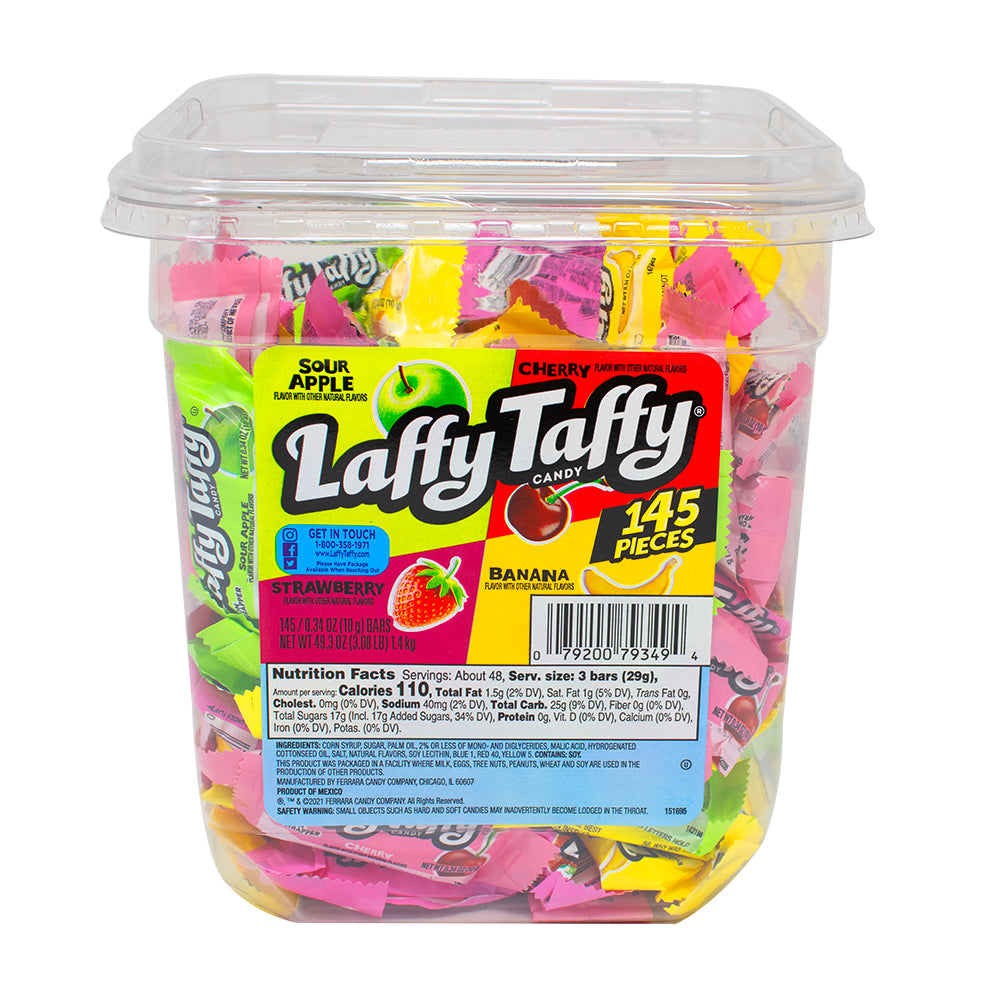 LAFFY TAFFY JAR ASSORTED 145CT 
