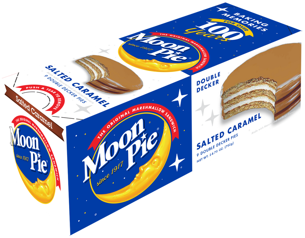DOUBLE DECKER SALTED CARAMEL MOON PIE 702G/9CT 