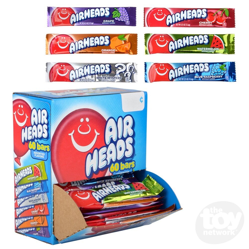 AIRHEADS SOUR ASSTD. 60CT