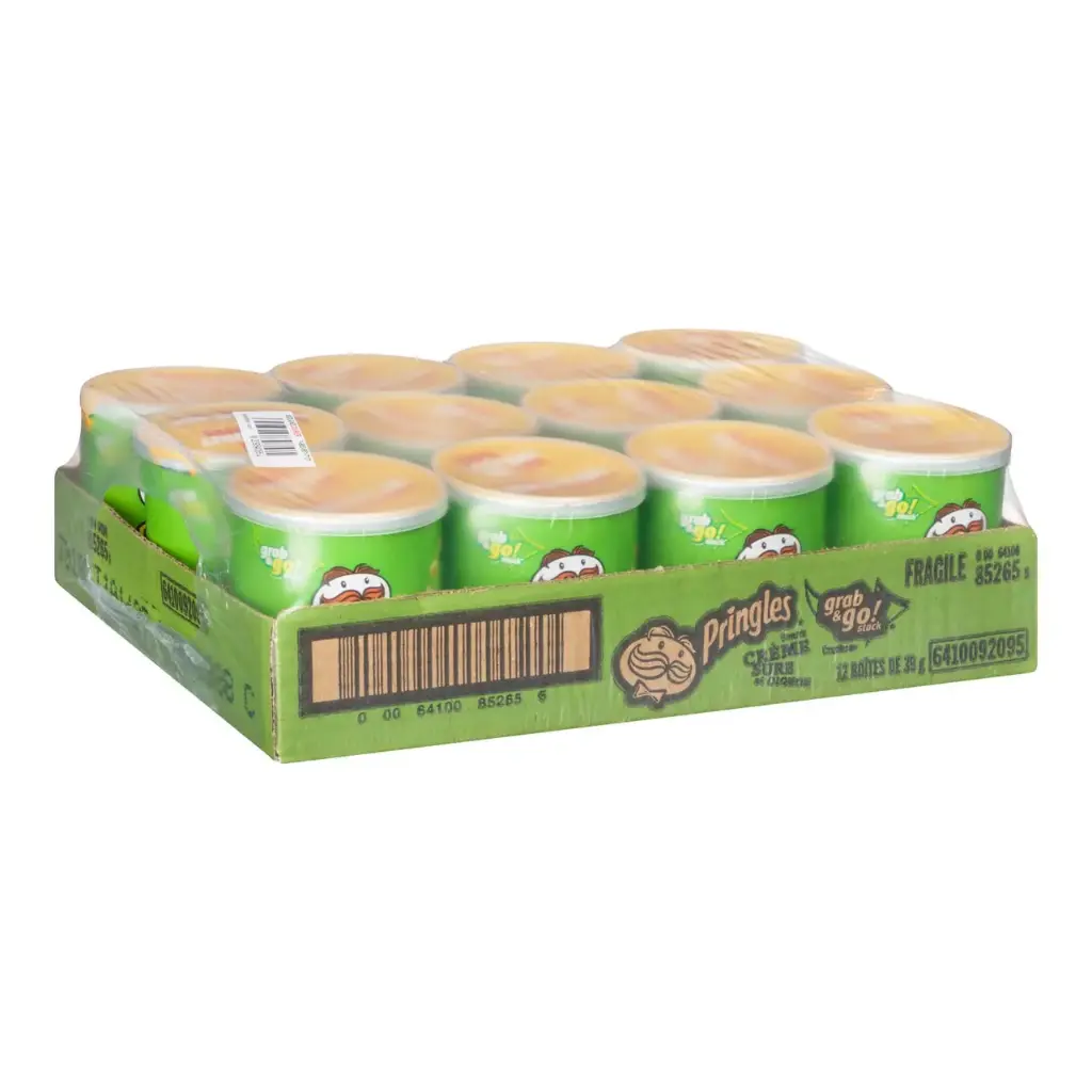 PRINGLES SOUR CREAM & ONION 39G/12CT