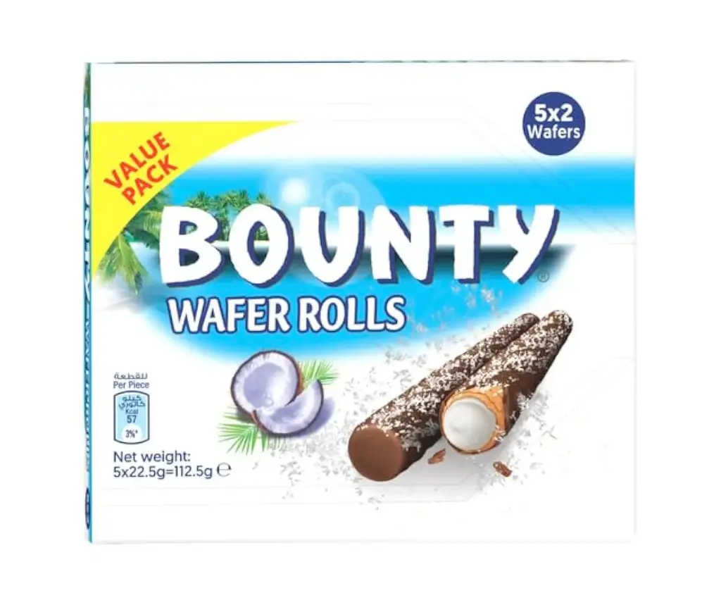BOUNTY WAFER ROLLS 12CT/270G (EGYPT)