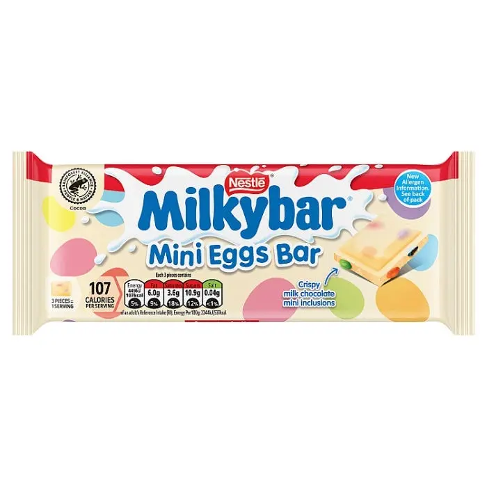 NESTLE MILKYBAR MINI EGGS BAR 100G (U.K)