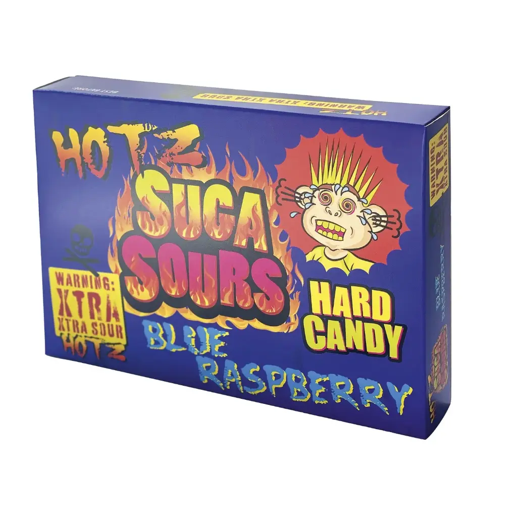 SUGA SOURS BLUE RASPB. HARD CANDY 100G (UK)