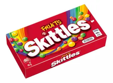 SKITTLES FRUITS BOX 45G/36CT