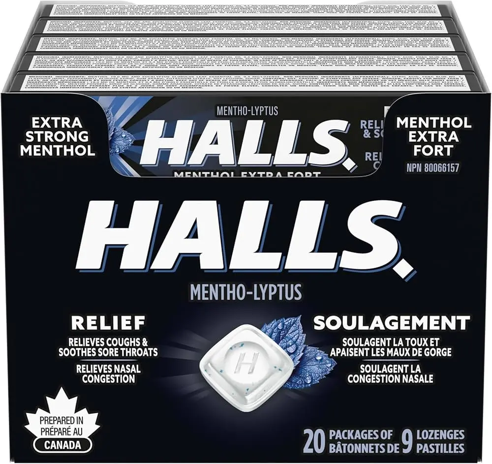 HALLS EXTRA STRONG S/F 20CT 