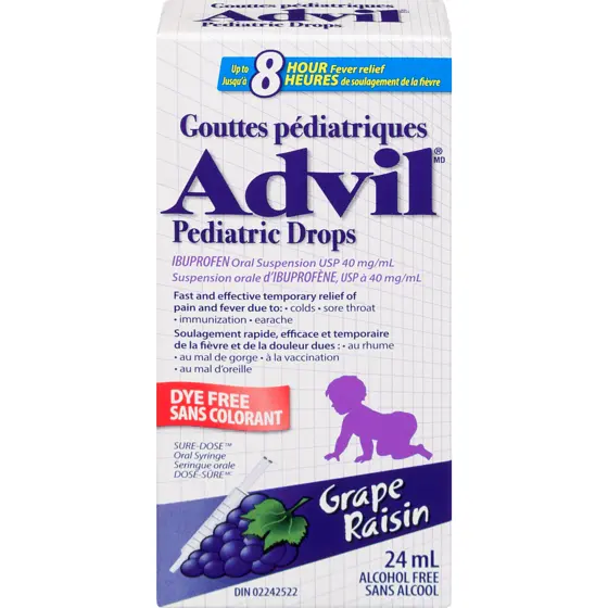 ADVIL PEDIATRIC DROPS GRAPE  /24ML  