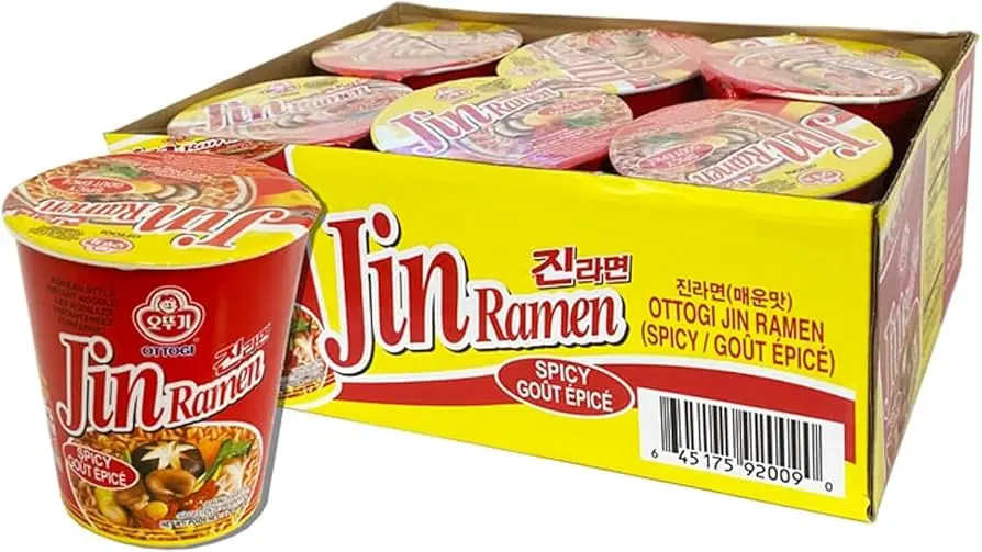 OTTOGI JIN RAMEN BIG BOWLS SPICY 110G/6PK