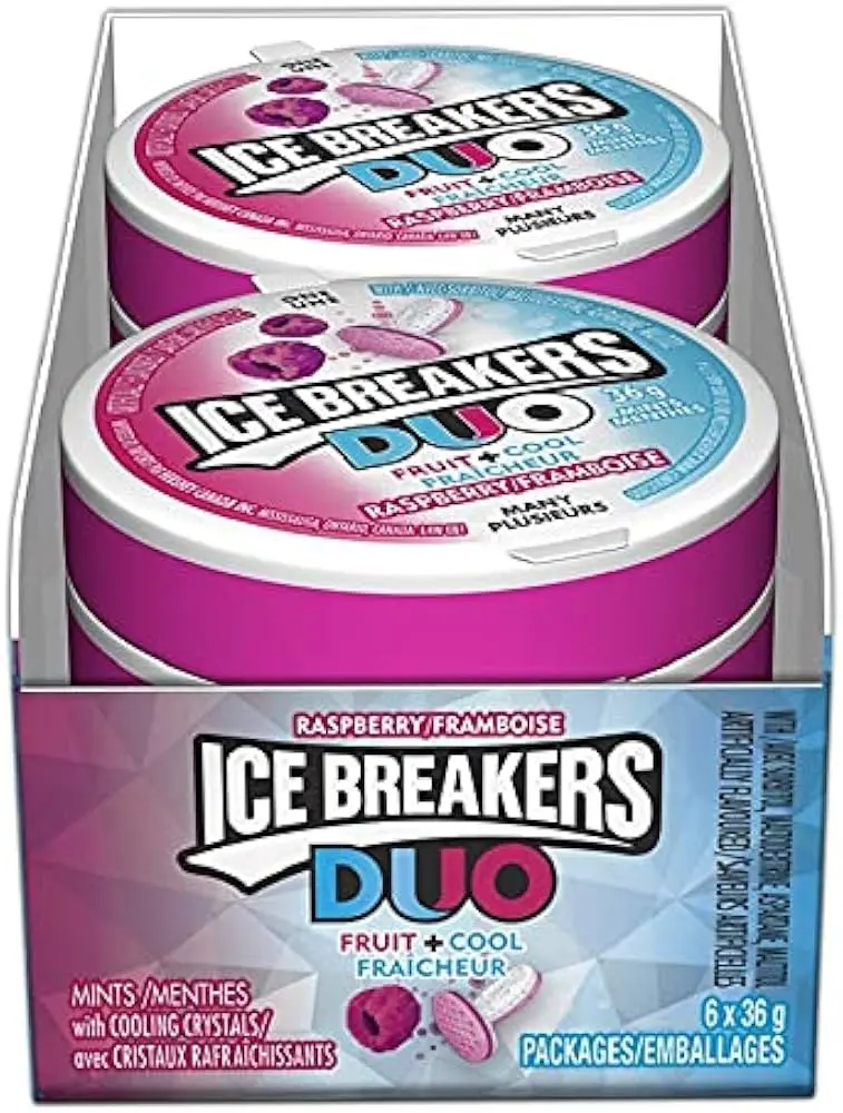 ICE BREAKERS RASPBERRY 36G/ 8CT