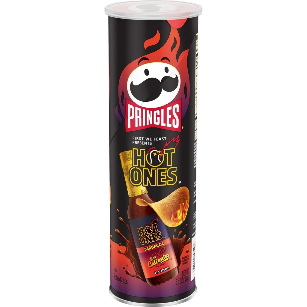 PRINGLES HOT ONES BARBACOA 158G