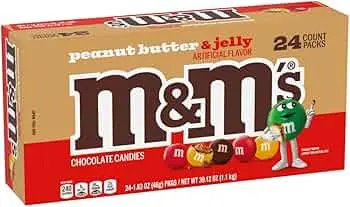 M&MPEANUT BUTTER JELLY 24CT/1.1KG (U.S)