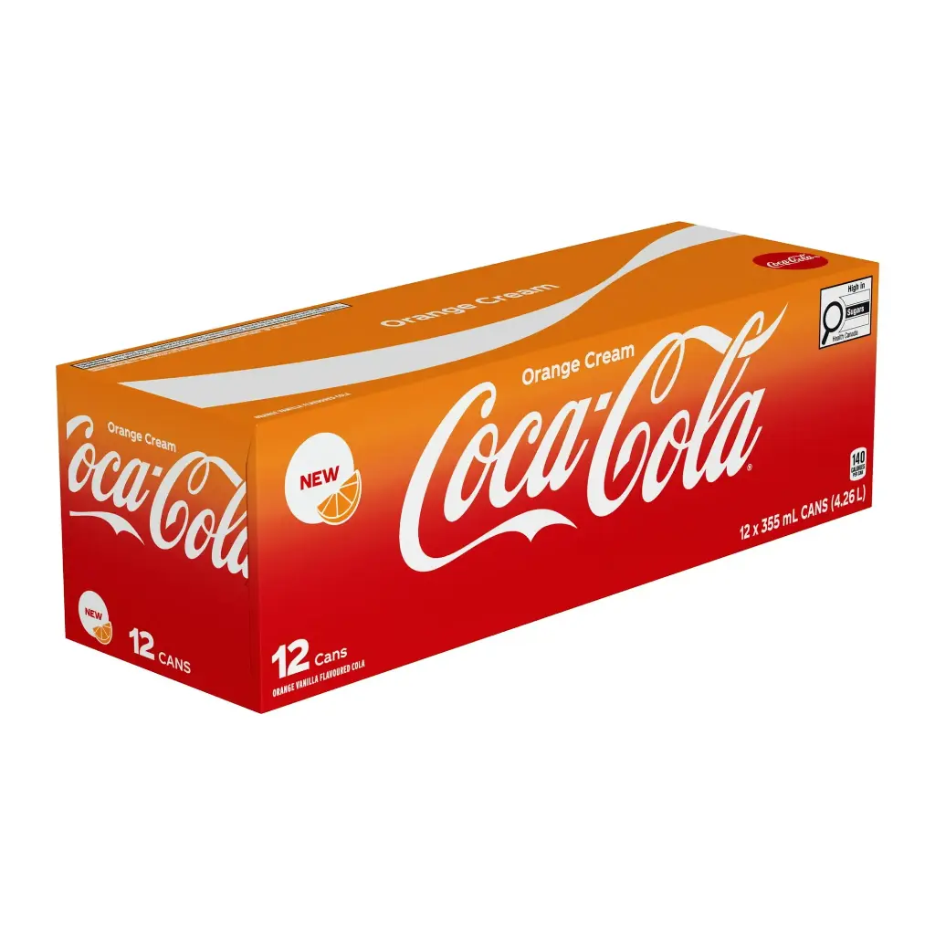 COKE ORANGE CREAM CANS 355ML/12CT