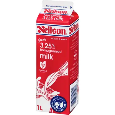 NEILSON FRESH MILK 3.25% M.F 1L