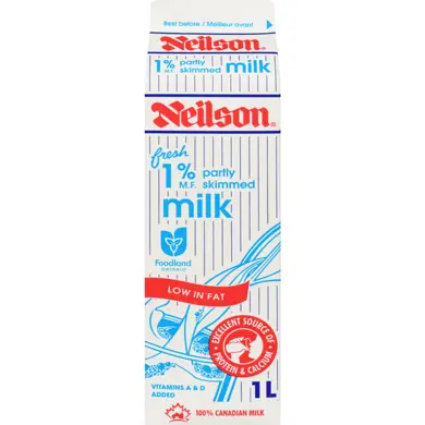 NEILSON 1% SKIMMED MILK 1L