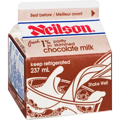 NEILSON 1% CHOCO PARTLY SKIMMED MILK 237ML