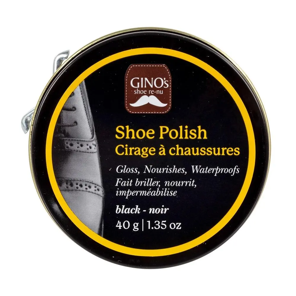 GINO'S SHOE POLISH BLACK COLOUR /40G