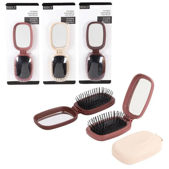 BODICO HAIR BRUSH TRAVEL SIZE 