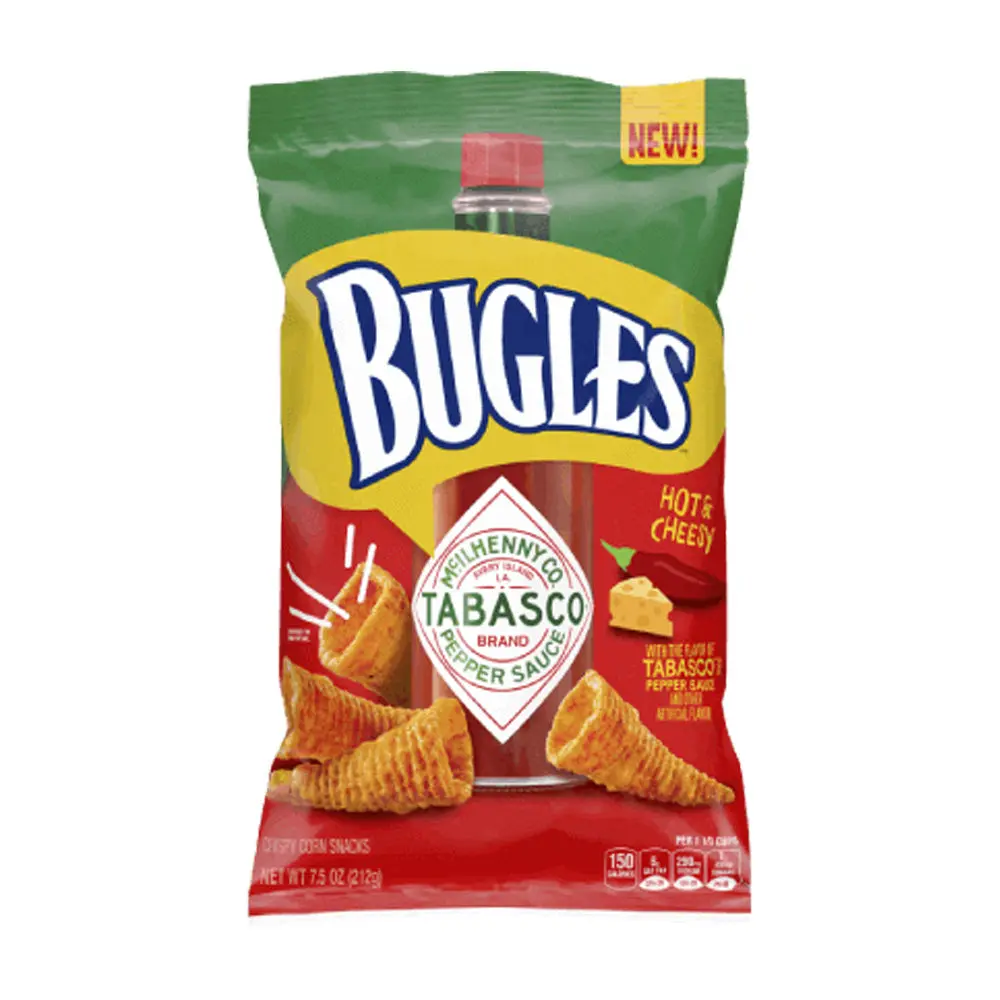 BUGLES HOT & CHEESY TABASCO 85G