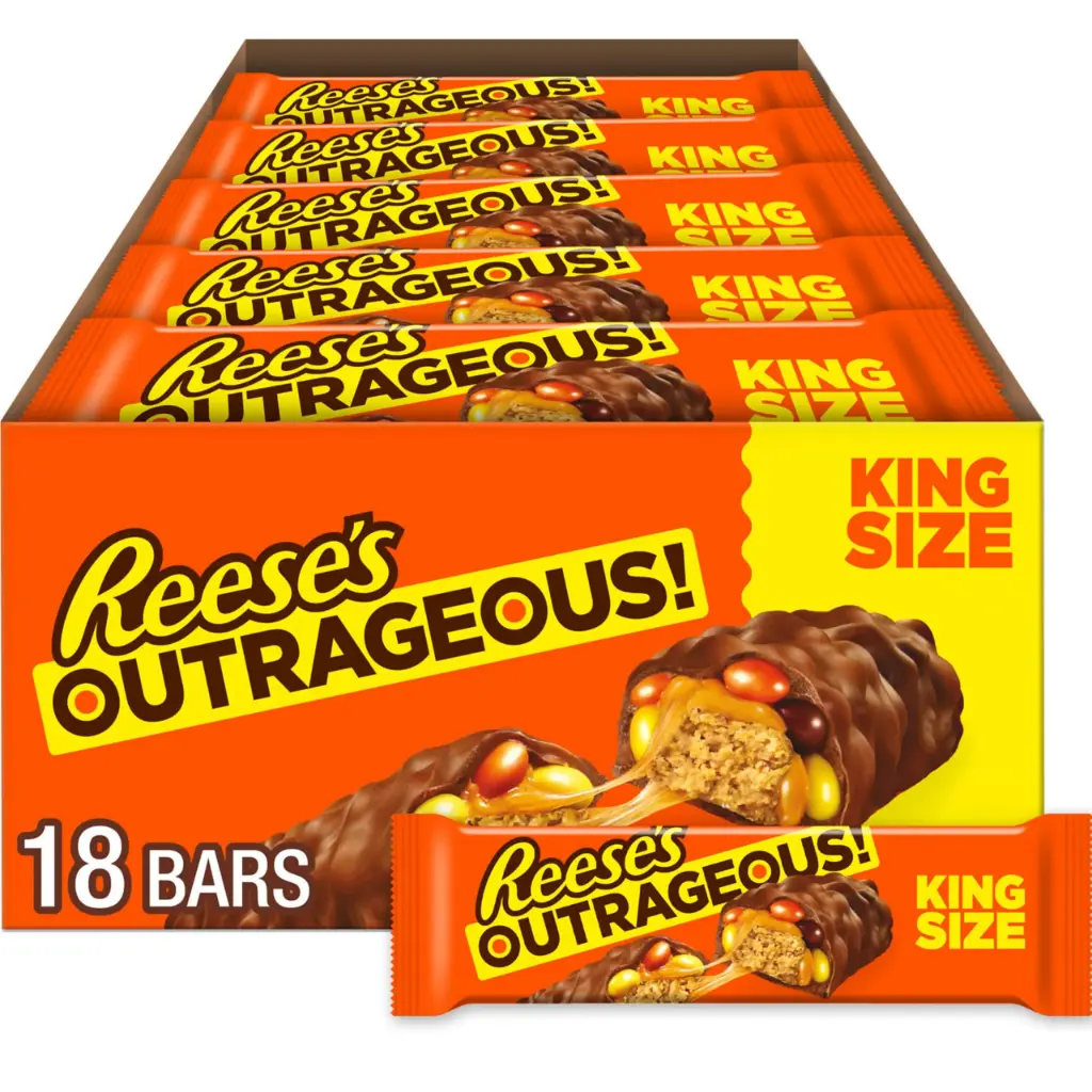 REESE'S OUTRAGEOUS KING SIZE 18CT/83G