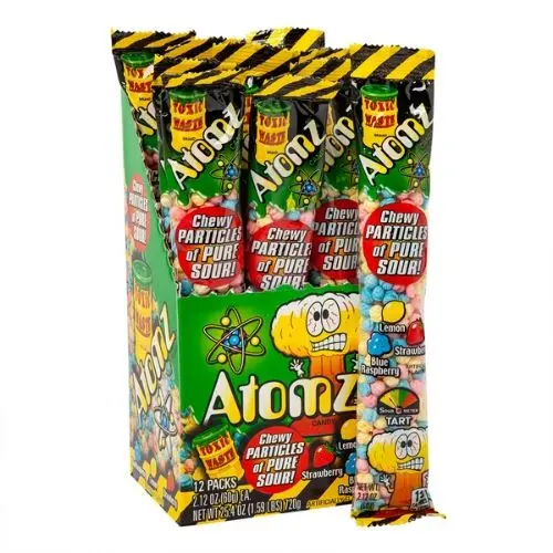 TOXIC WASTE ATOMZ CANDY 12PK