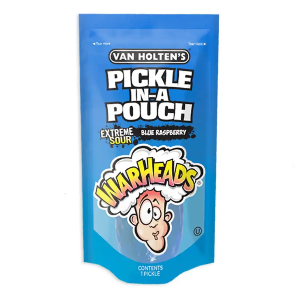 VAN HOLTEN'S WARHEADS SOUR BLUE RASP 1PC