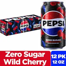 PEPSI WILD CHERRY ZERO SUGAR 355ML/12CT (US) 