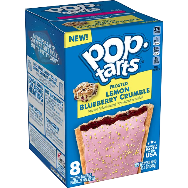 POPTARTS FROSTED LEMON BLUEBERRY CRUMBLE 8PK